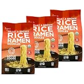 Lotus Foods Organic Millet & Brown Rice Ramen - 10 Oz Bags (Pack of 3) | Gluten Free Ramen Noodles, Whole Grain, Organic Vega