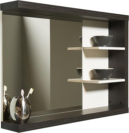 trendteam Cuarto de baño Espejo para pared, 90 x 66 x 16 cm, cuerpo en