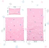 The Magic Toy Shop BiBi Doll Bedding Set 3 Pcs Pink Quilt Mattress Pillow 20" view 7