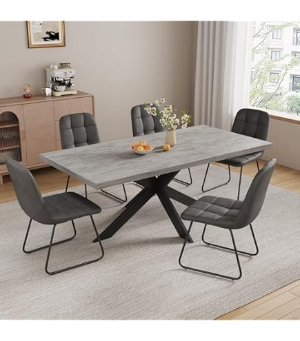 Amazon.com - ZckyCine 7-Piece Expandable Dining Table Set, 51