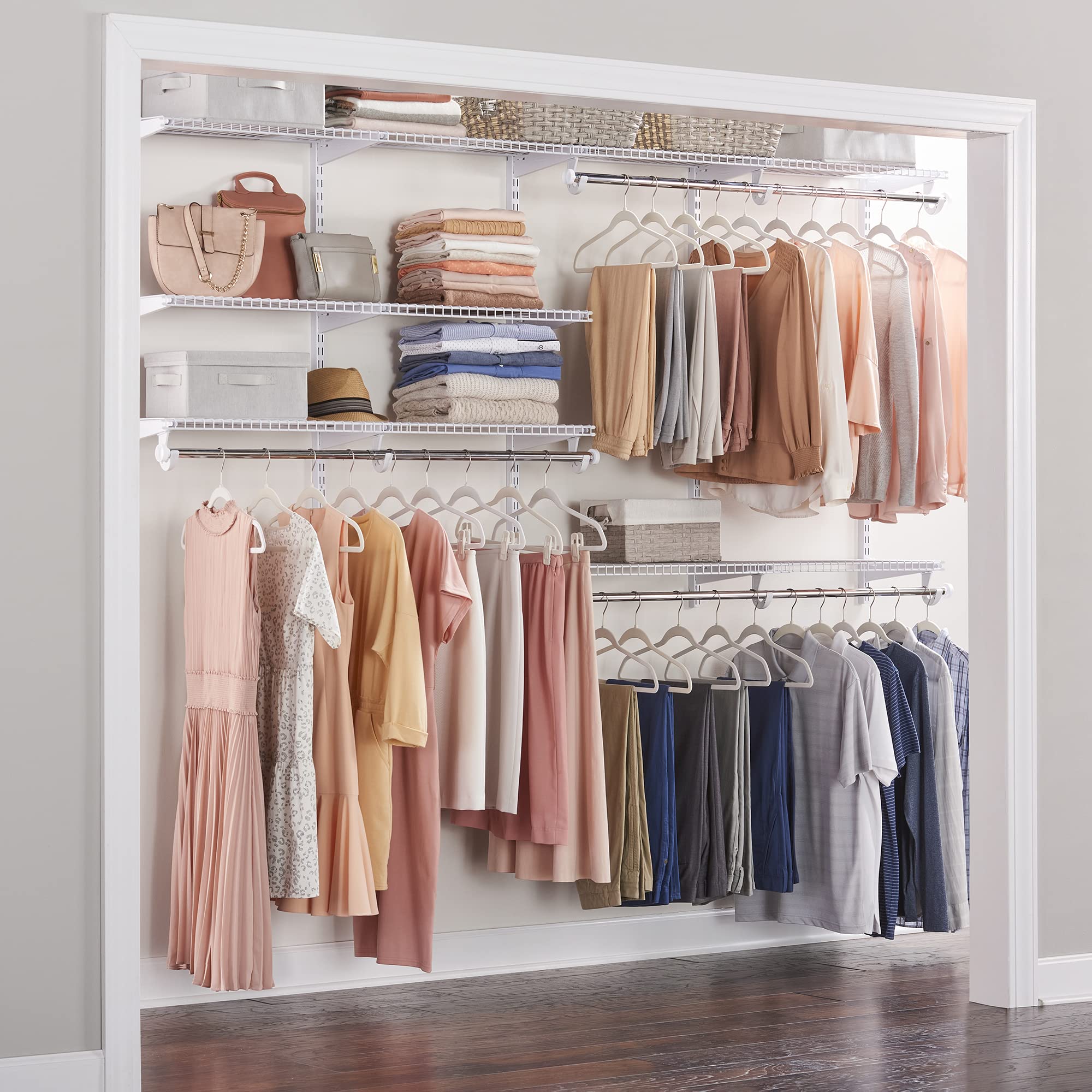 Mua Rubbermaid Configurations Custom Closet Deluxe Kit, White, 4-8 Foot