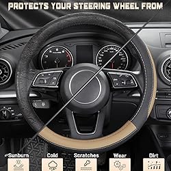 SEG Direct Car Steering Wheel Cover for Prius Civic