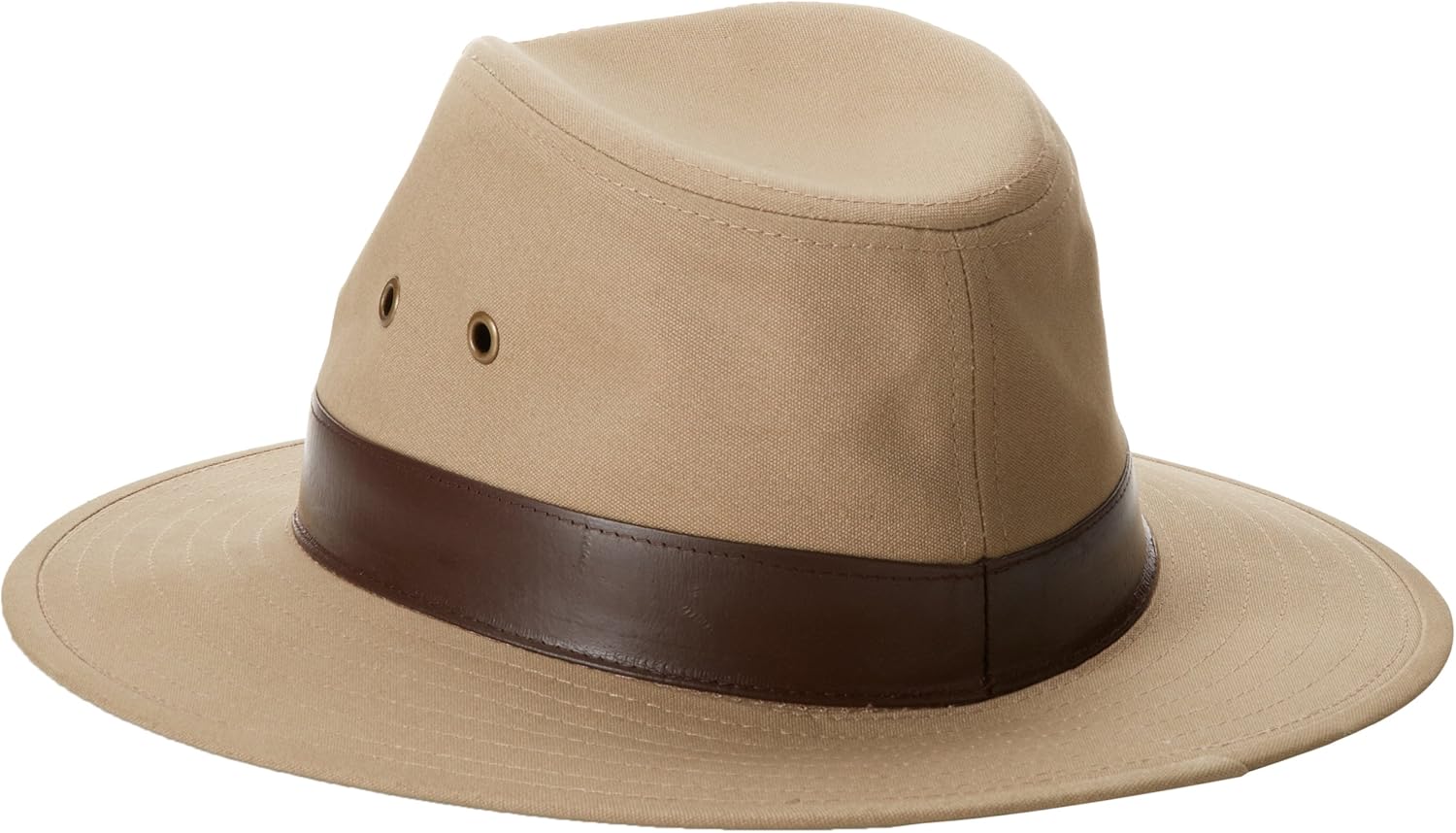 black canvas outback hat