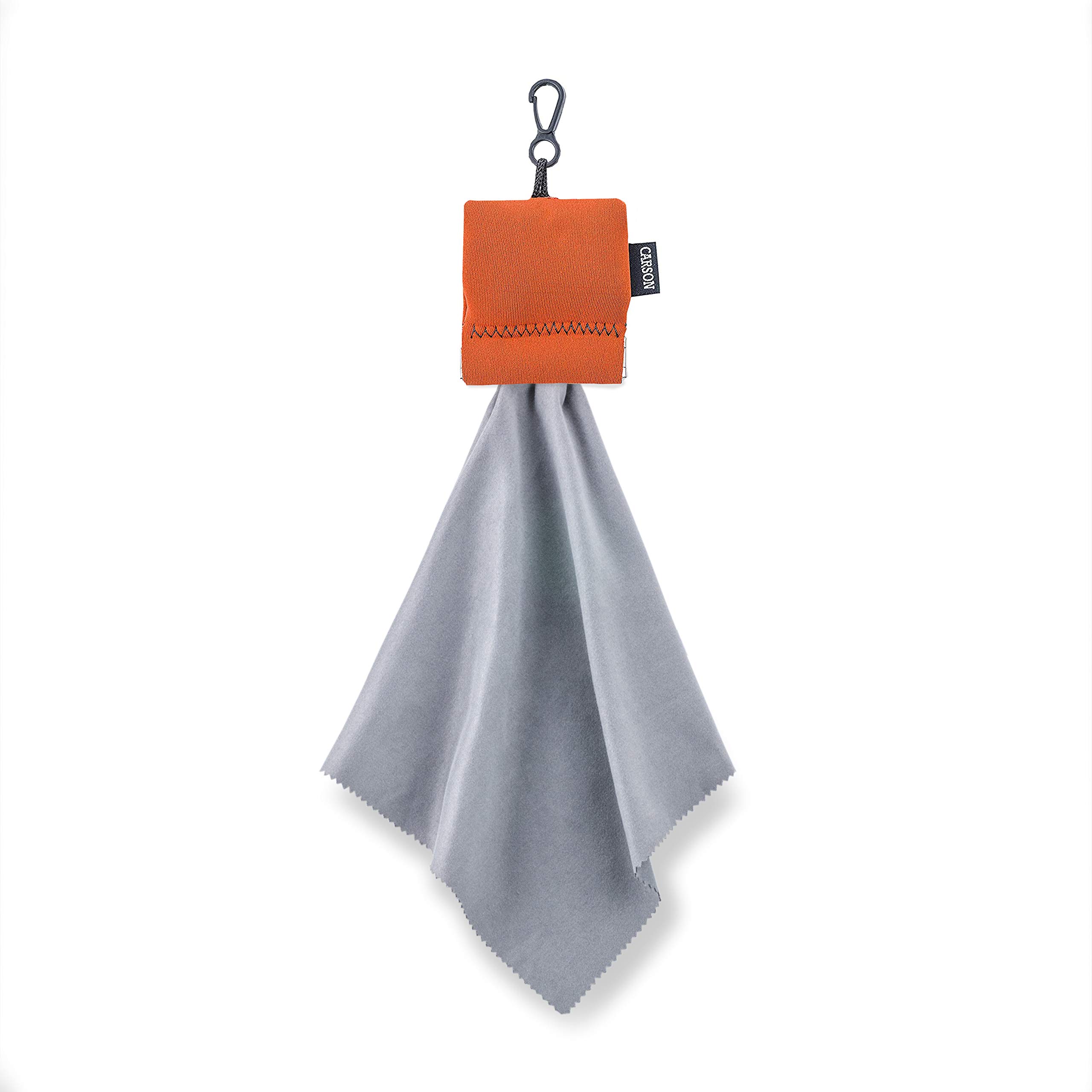 Carson Unisex's Stuff-It Pro Microfiber Lens Cleaner, Orange, XL