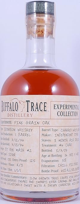 Buffalo Trace 1994 14 Years Fine Grain Oak Barrel Bourbon Whiskey 7. Release 2009 Experimental Collection 45,0% Vol. - besond
