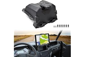 SAUTVS Tablet Mount Phone Holder with Storage Box for Polaris General 1000/XP 1000/4 2016-2025 Accessories, Electronic Device
