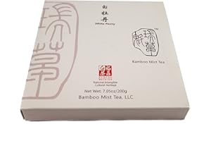 Rare, Aged 2013 White Tea - Tea Cake - Naturally & Ethically Grown - Picked Peony Style by Boutique Grower in High Mountains of Fujian, China - (Bai Mu Dan) - Exclusive for Bamboo Mist Tea