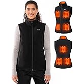 Muvenes Heated Vest for Women with 7.4V 16000mAh Battery Pack Included, Fleece Heated Vests Women, Electric Heating Vest