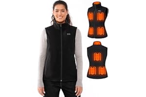 Muvenes Heated Vest for Women with 7.4V 16000mAh Battery Pack Included, Fleece Heated Vests Women, Electric Heating Vest