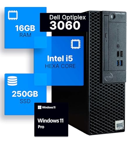 intel i5-8500/16GB/SSD256GB Office2021付き Dell Optiplex 3060 Tower Desktop, Intel i5-8500, 16GB RAM, 500GB