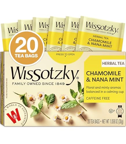 Amazon.com : Wissotzky Nana Mint & Lemon Fusion Herbal Tea (3 Pack
