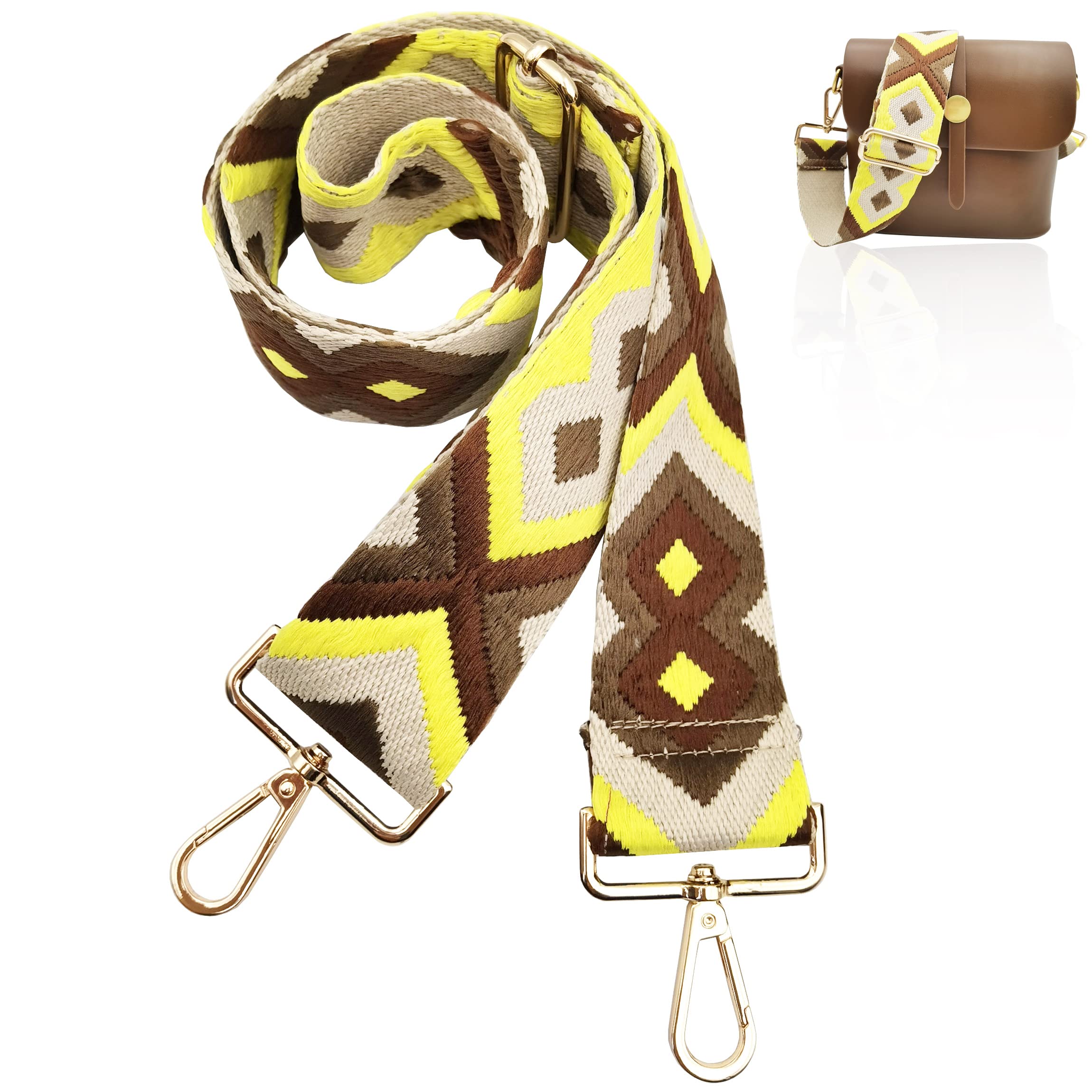 Adjustable Wide Shoulder Strap Replacement Belt Crossbody Canvas Bag Handbag