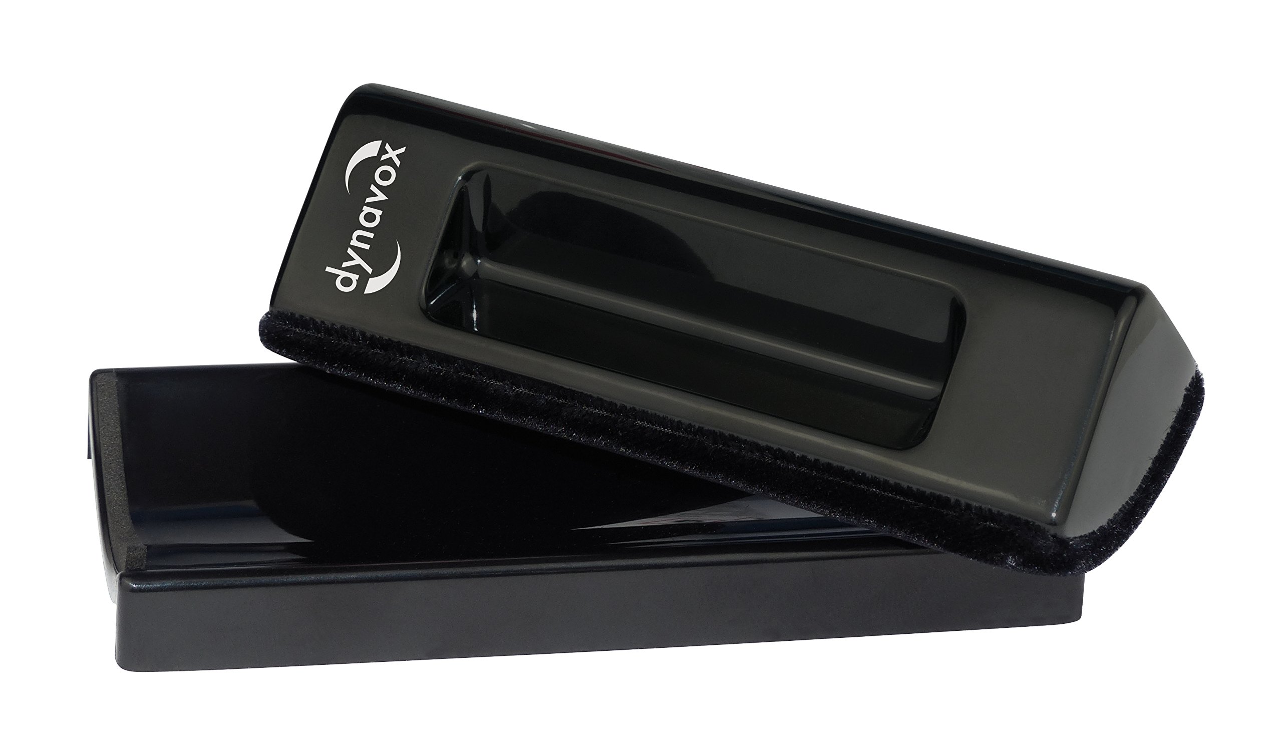 DynaVox 207308 Velvet Vinyl Record Cleaner with Nylon Bristle Cleaning Brush Black