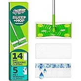 Swiffer Sweep + Mop, Broom & Mop Alternative, Dry & Wet Floor Cleaner for Dirt, Dust, Hair, All Purpose Cleaning Tool for Hom