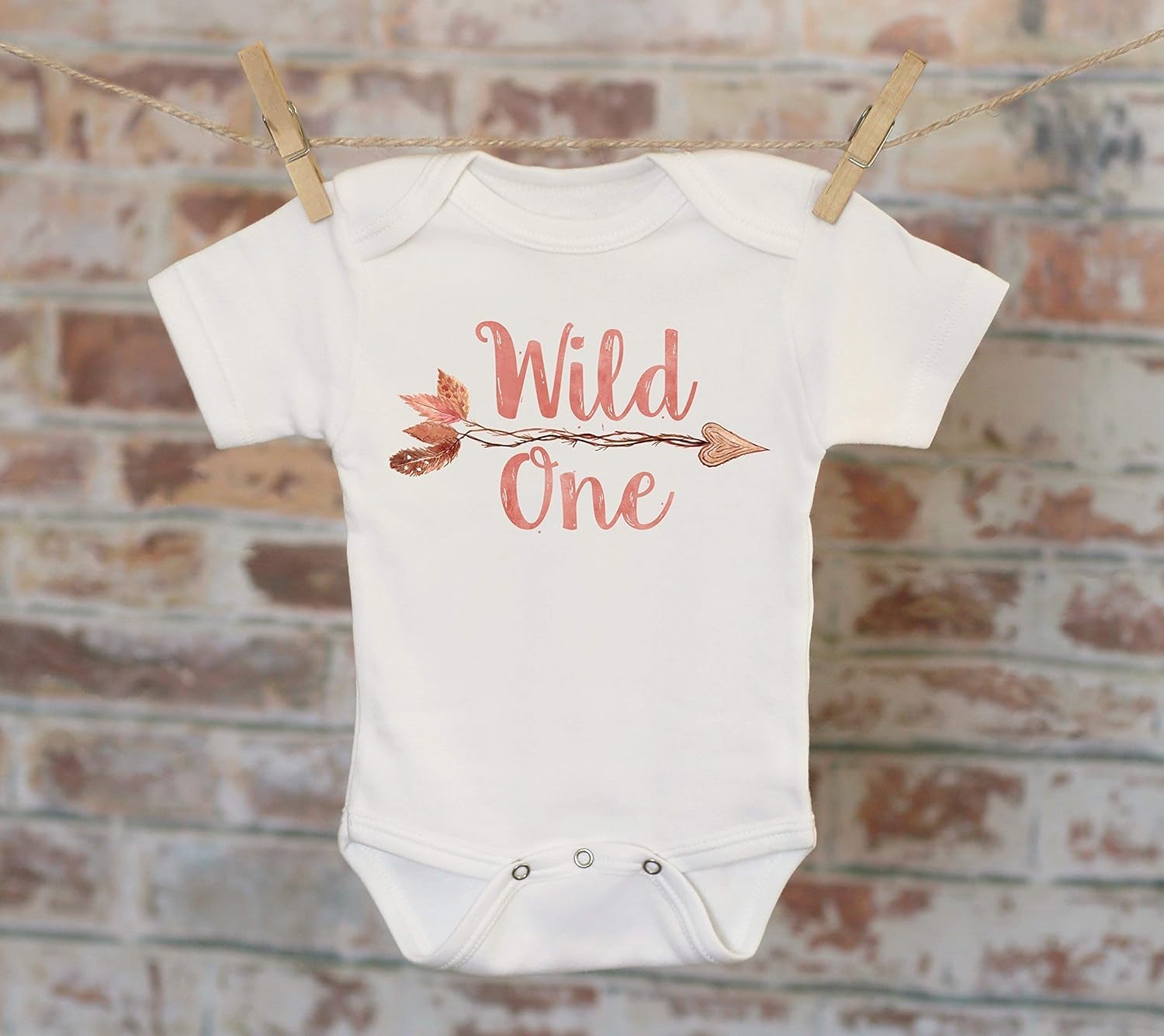 Wild One Leaf Arrow Onesie®, Boho Onesie, Tribal Style