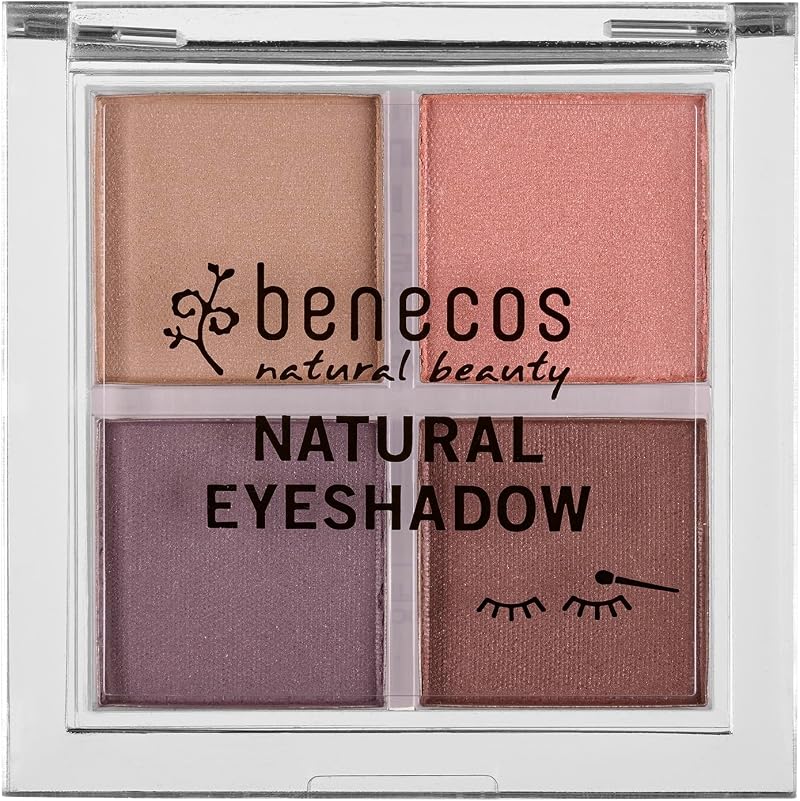 Benecos Quattro Eyeshadow Palette - Natural Vegan Makeup for Beautiful Eyes