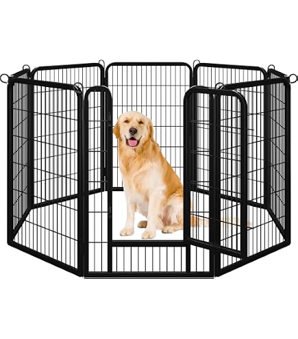 FXW Homeplus Unleashed - Corralito Para Perros Pequeños Y Medianos De Interior, Juego Seguro Y Sin Estrés, Corralito Resistente De 32 Pulgadas Con 16 Paneles Y Conectores, Paq. De 2, Blanco