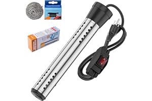 JELLYTREE Water Heater and Immersion Water Heater Switch Control- Dry Burn Protection for Bucket Heater,Bathtub Heater, Pool Heater,Bucket Heater 5 Gallon 2000W-Water Heater Electric