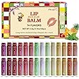 MuseLuxe 28 Pack Natural Lip Balm Bulk with Vitamin E and Coconut Oil,Moisturizing, Soothing, and Repairing Dry and Chapped L