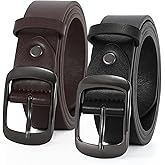 VONMELLI 2 Packs Women Leather Belts for Jeans Fashion Leather Ladies Waist Belt