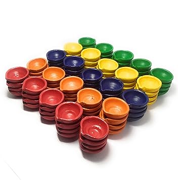 Diwali Diya Navratri Premium Colourful Traditional Clay Diyas Set of 100, for Festivals Decoration Puja