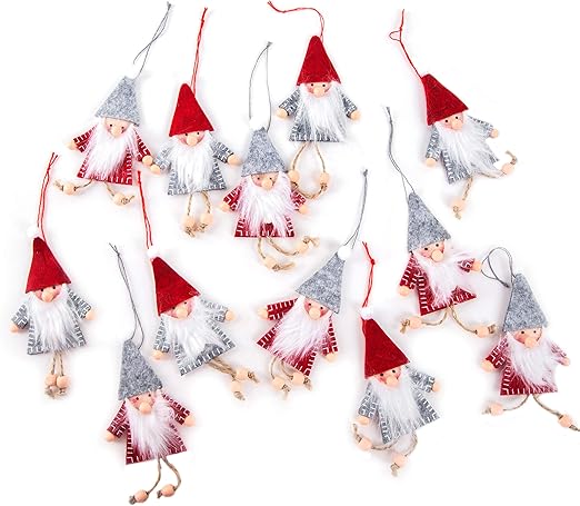 Regali Di Natale Piccoli.Logbuch Verlag Ciondoli A Forma Di Piccoli Gnomi In Feltro Natalizi Da Regalare Da Appendere Feltro 12 Pezzi Amazon It Casa E Cucina