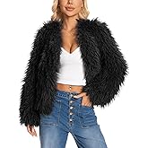 Nitzana 2026 Winter Coats for Women Trendy Faux Fur Coat Fall Fuzzy Jackets Open Front Fluffy Jacket Dressy Casual Outerwear