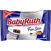 Baby Ruth Candy Bar, Halloween Candy Bulk Individually Wrapped, 19.8 oz | Bulk candy bars fun size with dry roasted peanuts, Halloween candy chocolate-y for sharing a dessert treat or to pack lunches