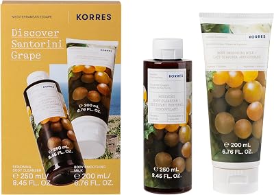KORRES Santorini Grape Body Set 450ml Shower Gel 250ml Body Milk 200ml New