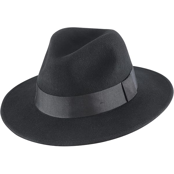 Classic Italy Cachemire Velvet Wool Felt Fedora Hat Size 55  display picture 3