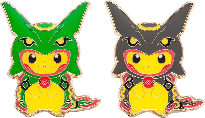 Amazon ポケモンセンターオリジナル ピンズセット レックウザポンチョを着たピカチュウ おもちゃ雑貨 おもちゃ