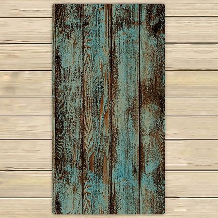 Custom Wood Printed Towels Vintage Rustic Old Barn Wood Printed