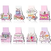 Wxiben Funny Reading Magnetic Bookmark - 8Pcs Books Flower Book Mark Magnets Fun Cute Bookmarks Magnetic Books Hot Girls Page Clip Gift for Women Bookish Book Lover Students Teacher Office