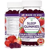 Lunakai Sleep Gummies for Adults with Melatonin 10mg &amp; L-Theanine, 60 ct | USA Made, Non-Habit Forming, 5-in-1 Daily Sleep Aid Formula with Chamomile, Lemon Balm &amp; Lavender, Melatonin Gummies, Non-GMO