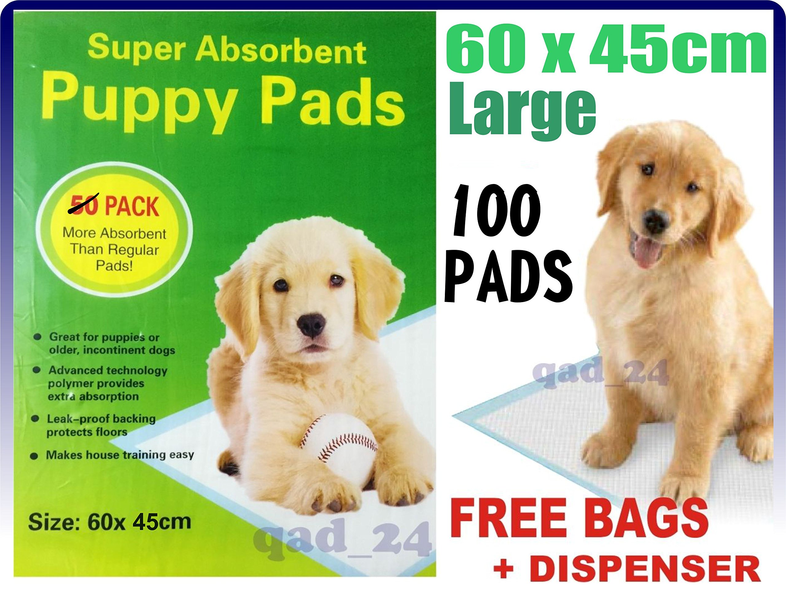 puppy trainer pads 60 x 45