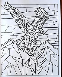 Amazon Com Creative Haven Animal Mosaics Coloring Book