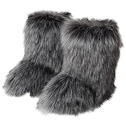 Valpeak Snow Boots for Women 2023 Furry Boots
