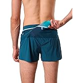 FlipBelt Black Athletic Elite Running Shorts for Men, Lightweight Moisture Wicking Exercise Shorts with Pockets, XS-XL