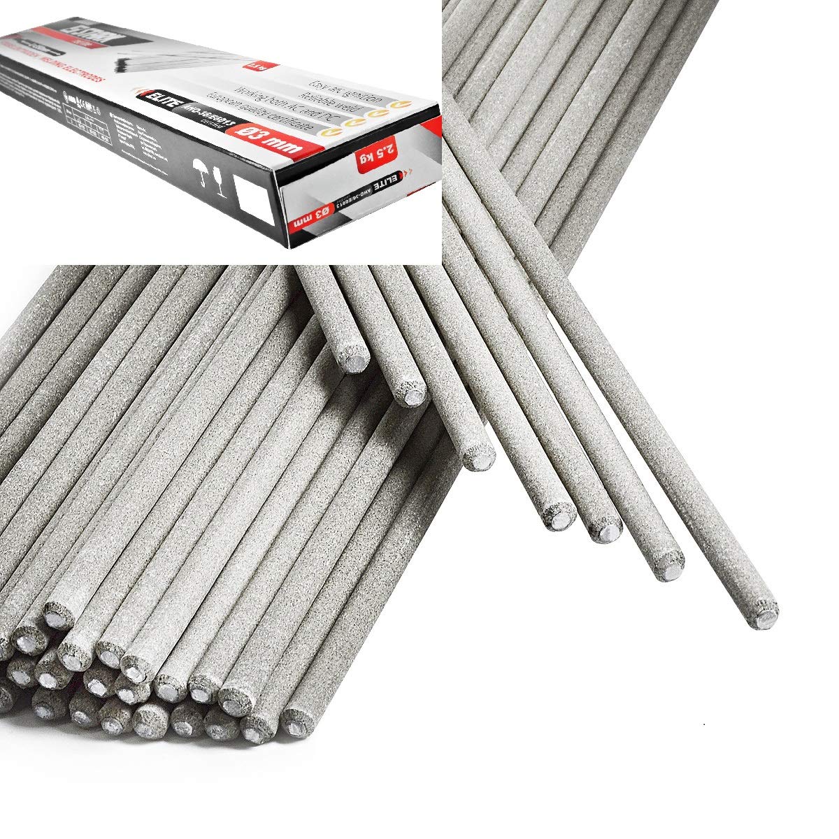 STARK Electrodos de Soldadura - Rutilo Acero Profesional 3 x 350 mm - ca. 88 Pzas 2,5Kg