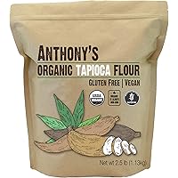 Anthony's Organic Tapioca Flour Starch, 2.5 lb, Gluten Free & Non GMO