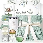 Gift Baskets for Women, Comfort Get Well Soon Gift Basket, Valentines Day Gifts for Her Girlfriend Wife, Self Care Gifts for Women, Mom, Sister, Sympathy Inspirational Birthday Care Package Spa Set