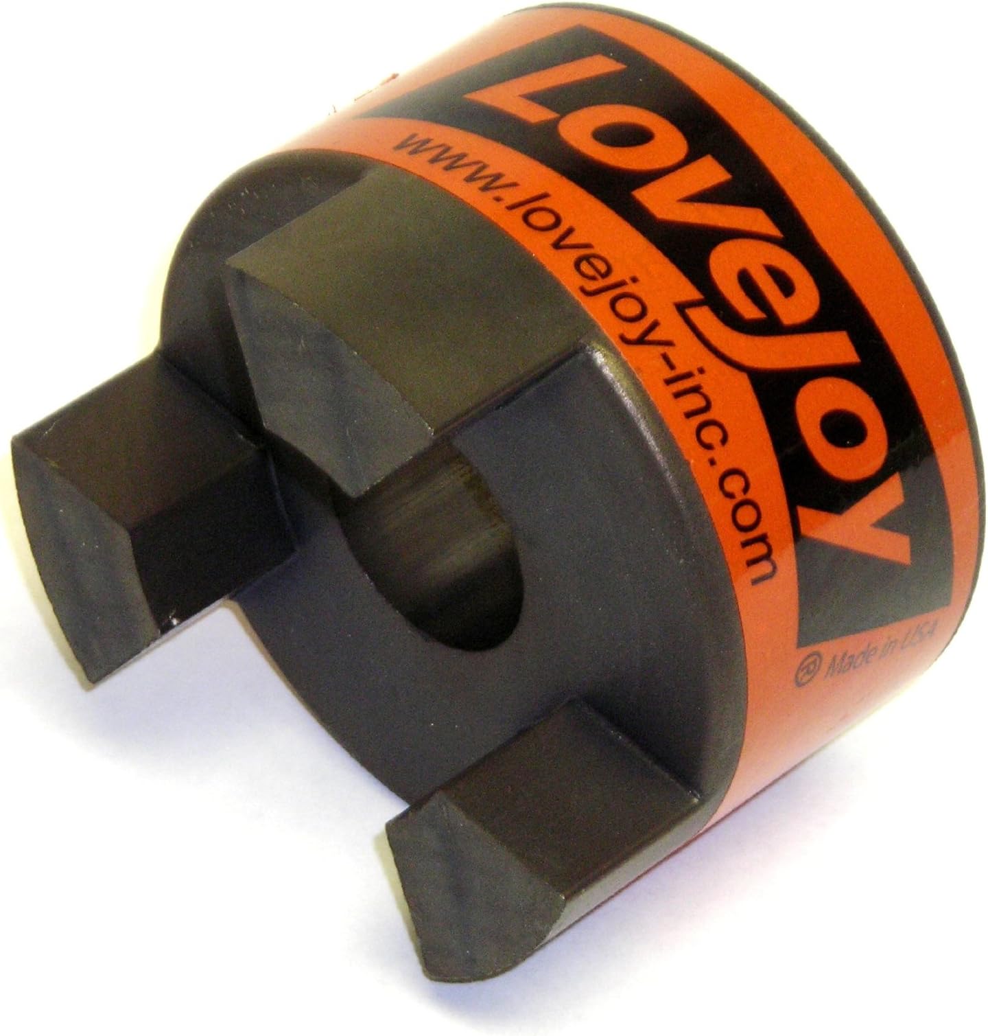 Lovejoy 41450 Size L050 Standard Jaw Coupling Hub, Sintered Iron, Metric, 10 mm Bore, 27.432 mm OD, 15.748 mm Length Through Bore, 5.65 Nm Max Nominal Torque, 3 mm x 1.4 mm Keyway