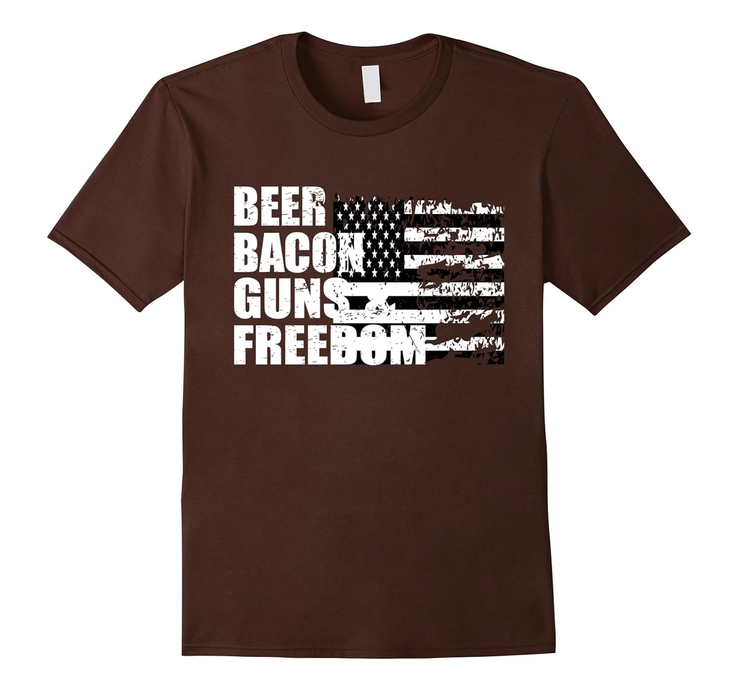 Beer Bacon Guns And Freedom TShirt Fourth of July Gift