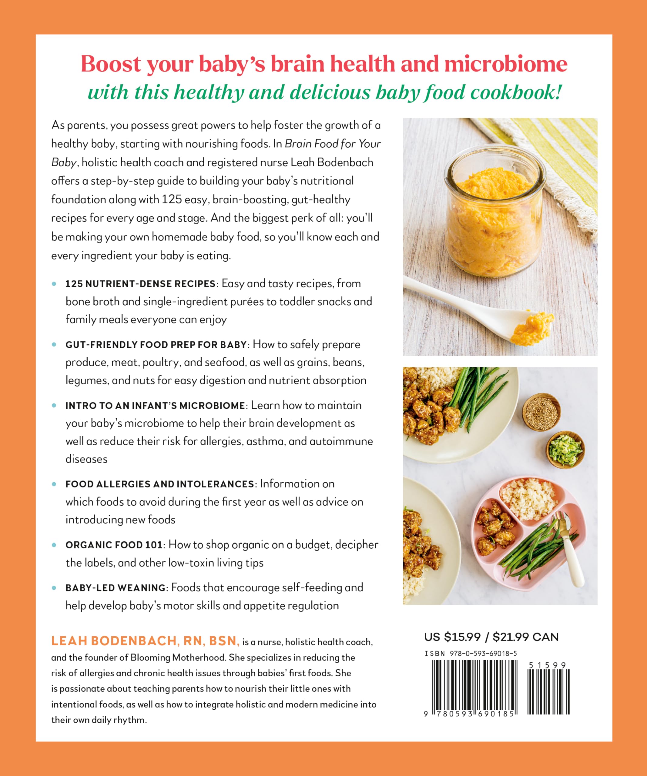 Brain Food for Your Baby: An Organic Baby Food Cookbook and Nutrition Guide for Gut Health (Every Age & Stage)