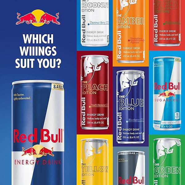 RED BULL ENERGY DRINK, AMBER EDITION STRAWBERRY APRICOT, 8.4 FL OZ (24 PACK)