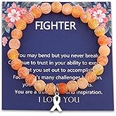 Cenwa Orange Awareness Bracelet - Leukemia Awareness Ribbon - Survivor Gift