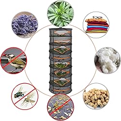 Desy & Feeci Herb Drying Rack-2ft Diameter 8 Layer