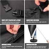 Teynewer Parasol Cover Waterproof 1-3m Cantilever with Telescopic Pole view 4