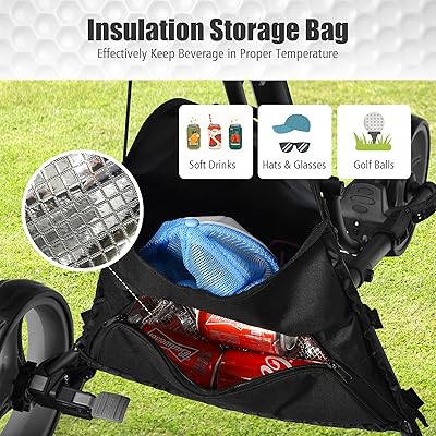 golf push cart storage bag