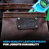 OX Pro 4 Pocket Pouch Dual Hammer Holders Tool Belt Work Organizer view 3